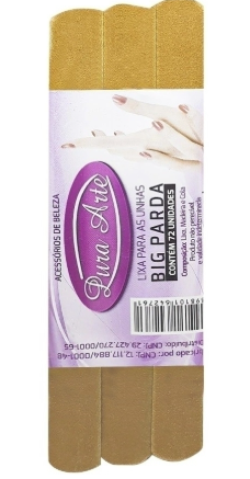 Lixa Para Unhas Pura Arte Big 16cm Com 72 Un