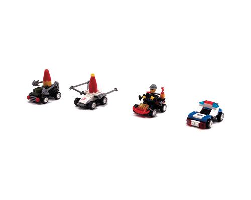 Blocos de Montar Policia/Militar/Resgate Com 35pçs