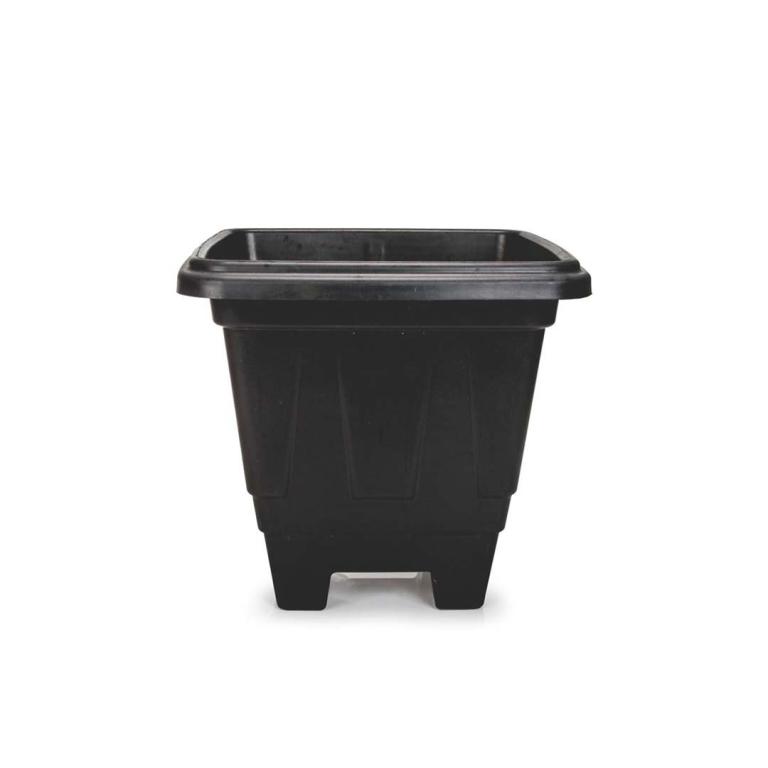 Vaso Quadrado Preto 16L 32X34 Garden