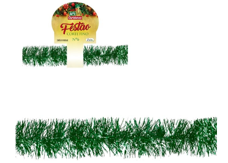 Festão Metalizado Verde 2M