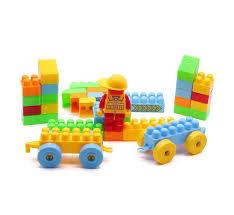 Bolsa De blocos De Montar Com Boneco