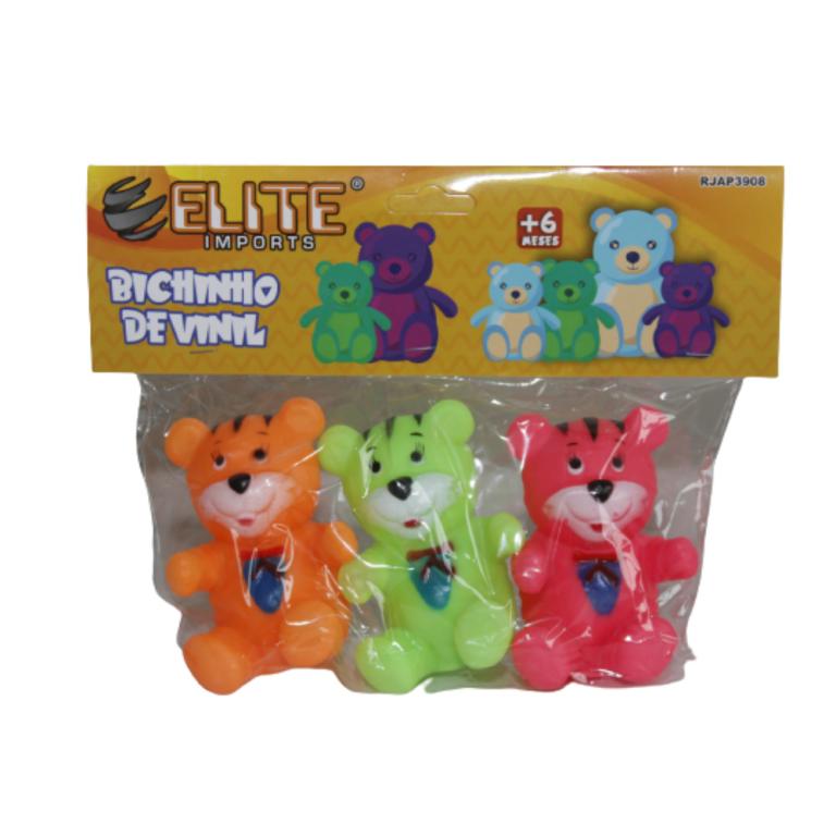 Bichinhos De Vinil Com 3 Pçs
