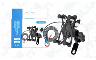 Suporte X de Moto Retrovisor em X Garra com Carregador Para Celular USB IT-BLUE