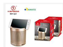 Caixa de Som Bluetooth Com Suporte Para Celular 5W - HF-Q3 Original ( Pesada ) KAPBOM