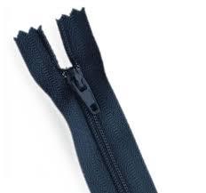Ziper Corrente Nylon 15cm Azul Marinho