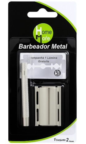 Aparelho De Barbear De Metal Com Lamina