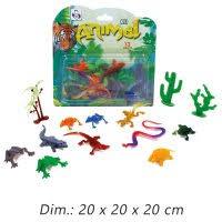 Kit Animais Repteis Pvc 13 pçs
