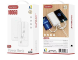 Carregador Portatil Power Bank 10.000mah Com 3 Cabos Universal 10W Original KapBom