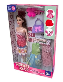 Boneca Fashion Doll Com Acessorios