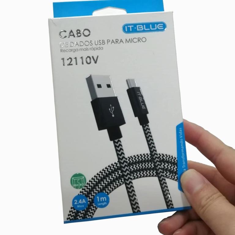 Cabo De Dados USB 1M 2.4A V8 Itblue 10102