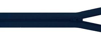 Ziper Corrente Nylon 20cm Azul Marinho