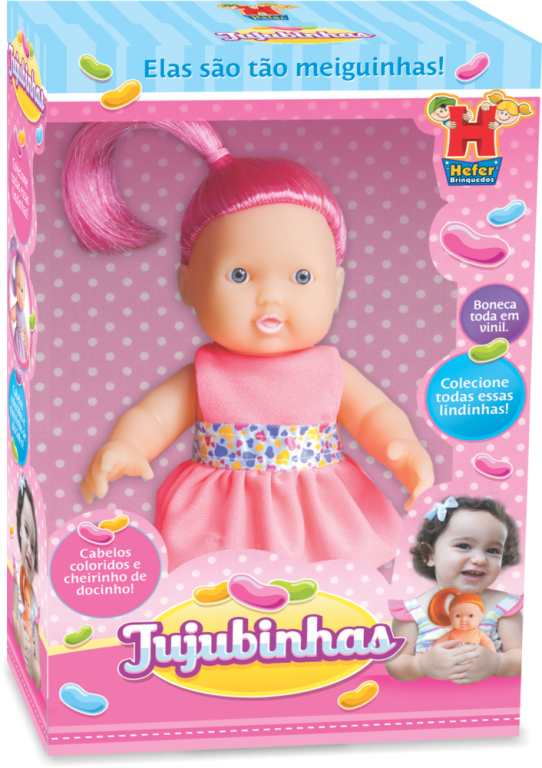 Boneca Jujubinha Rosa