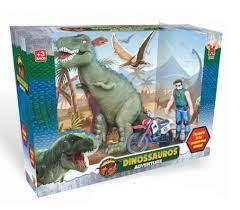 Dinossauro Adventure Kit Rex (Dinossauro/Moto/Boneco)