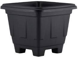 Vaso Quadrado N 30 Preto 30L