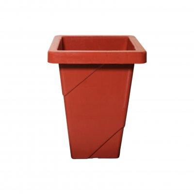 Vaso Elegance Quadrado 16,5Lts Terra Cota