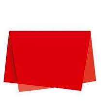 Papel De Seda Vermelho (Folha) 48X60cm