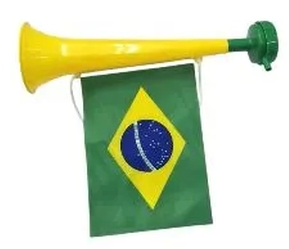 Buzina Com Bandeira Brasil 28cm
