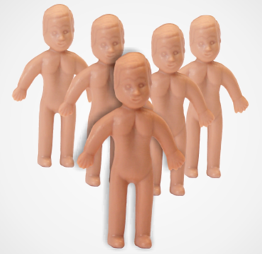 Mini Bonecos Plasticos Com 12