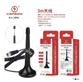Antena TV Digital HDTV UHF/VHF Cabo Coaxial 3M