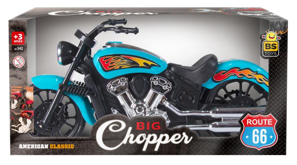 Moto Big Chopper Na Caixa 37cm