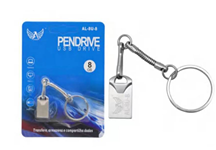 Pen Drive 8GB Ferro Chaveiro