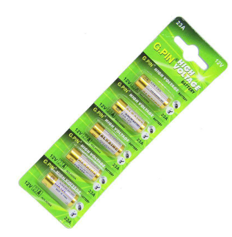 Bateria Pilha 23a 12v Cartela 5 Peças Alarme Portão Controle