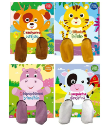 Livro Infantil Interativo Animais Divertidos