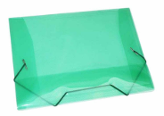 Pasta Plast Fc Oficio Com elastico Verde