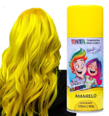 Tinta Para Cabelo Temporaria Amarelo 150ml