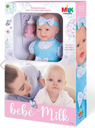 Boneca Bebe Milk 45 cm