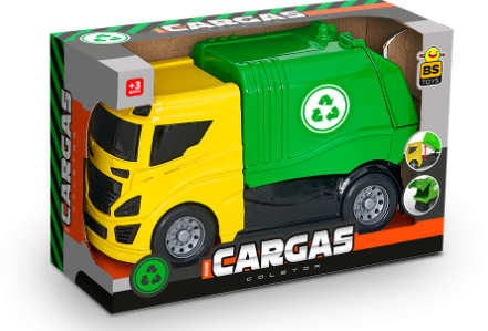 Caminhão Carga Coletor Caixa 26CM