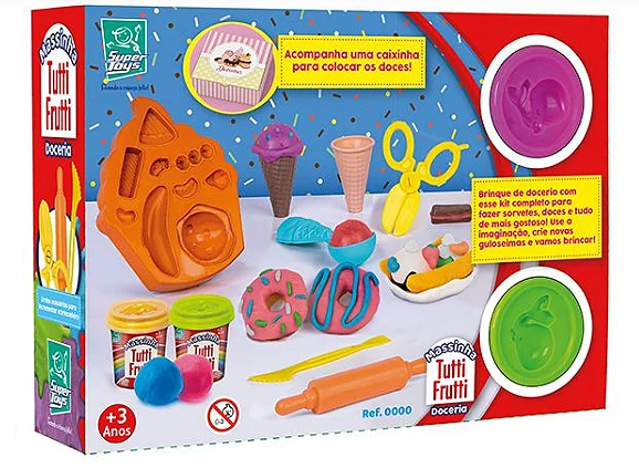 Massinha Com Cheiro De Tutti Frutti Para Criar Doceria