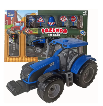 Kit Fazenda Em Ação Trator A Fricção