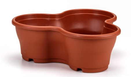 Vaso Trevo Empilhavel Grande Terracota