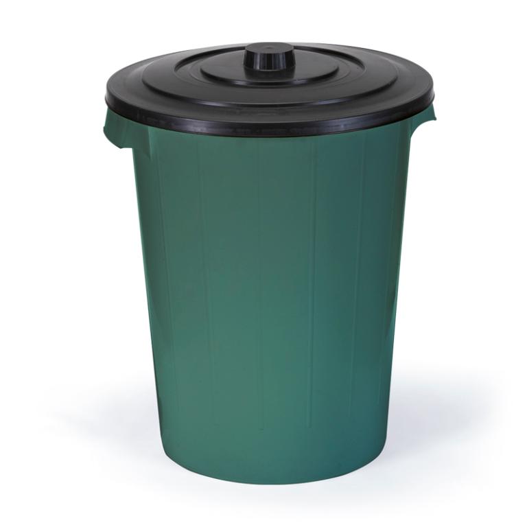 Cesto Fechado Redondo Color 35Lts