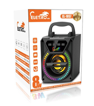 Caixa De Som Portatil Bluetooth Com Led