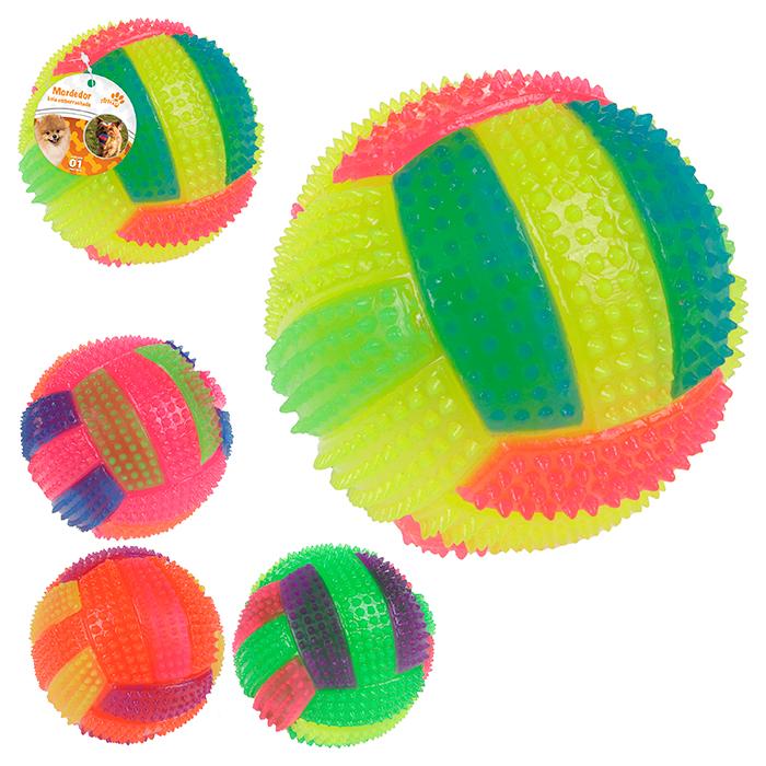 Mordedor Bola Com Luz 7,5Cm