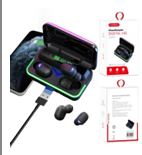 Fone Com Visor Digital Em Led Bluetooth Sem fio Com Power Bank KAPBOM