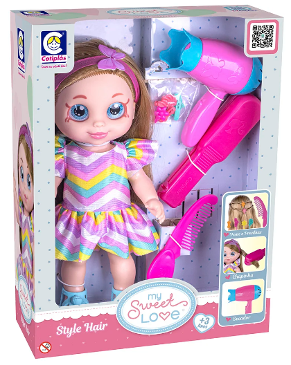 Boneca My Sweet Love Style Hair
