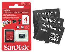 Cartão De Memória SanDisk 4GB 1 Linha