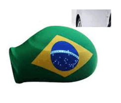 Bandeira Brasil Retrovisor De Carro 22X15cm