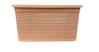 CAIXA NATURALLE RATTAN 7,5 L ROSE