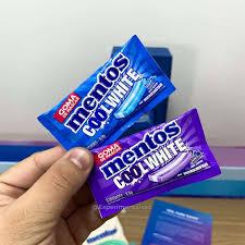 CHICLETE GOMA DE MASCAR MENTOS WHITE BLUE RASPBERRY