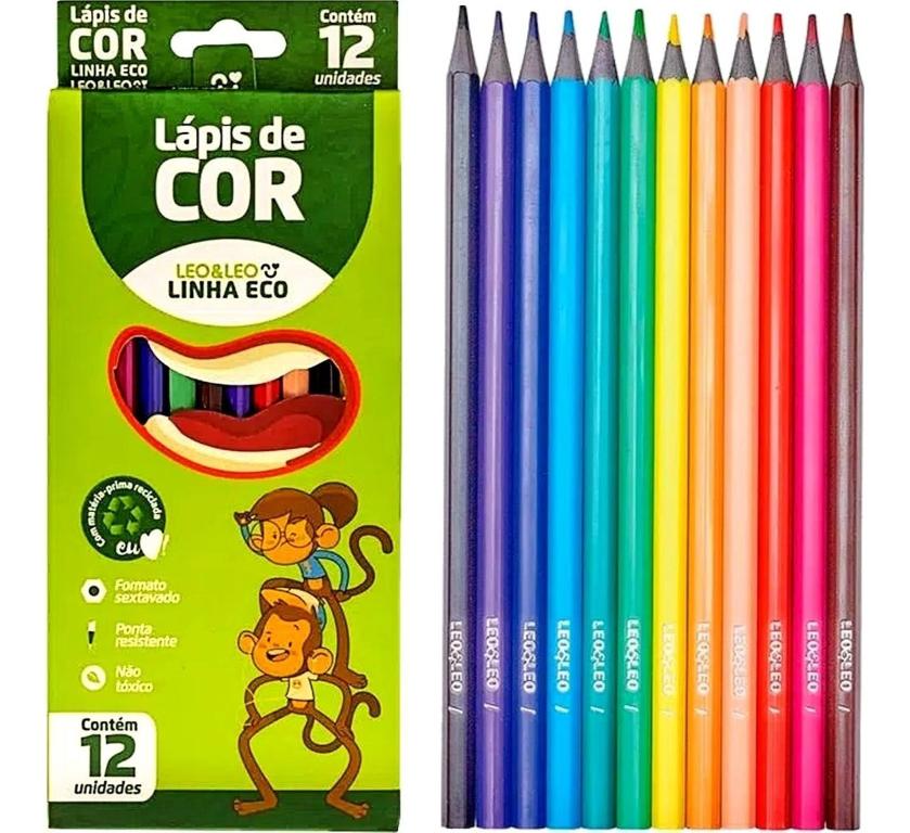 lapis de cor Leo e Leo Eco 12 cores