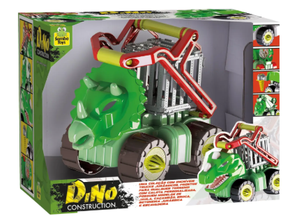 Carro Dinossauro Construction Jaula Rex Triceratops