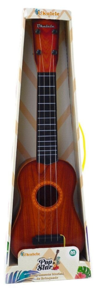 Violão Infantil Musical Liso Ukulele 56cm