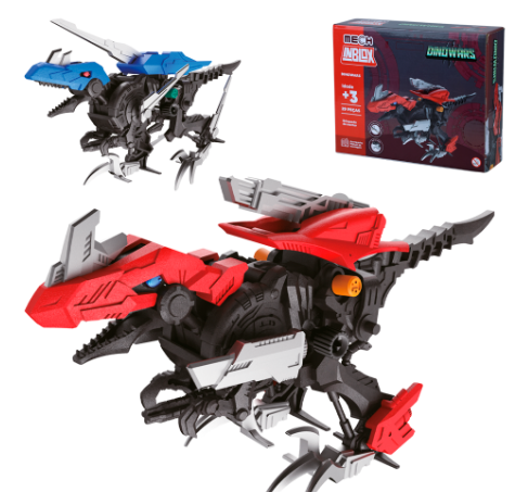 BLOCOS DE MONTAR DINO COM MOVIMENTO A CORDA