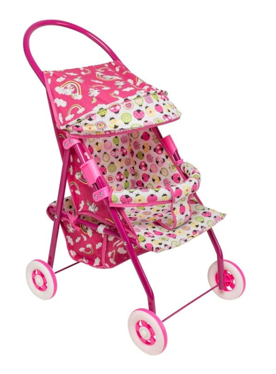 Carrinho De Boneca Elise Pink Altura 73 cm / Largura 37 cm / Comprimento 73 cm