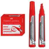 PINCEL MARCADOR PERMANENTE VERMELHO FABER CASTELL