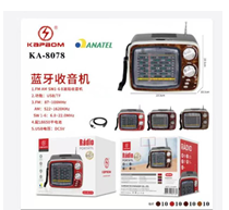 RADIO RETRO 8 FAIXAS AM/FM STILO TV KAPBOM